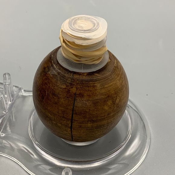 1960s Leather Wrapped Fausto Corduri Glass Decanter Old World Map Made in Italy - Picture 9 of 10